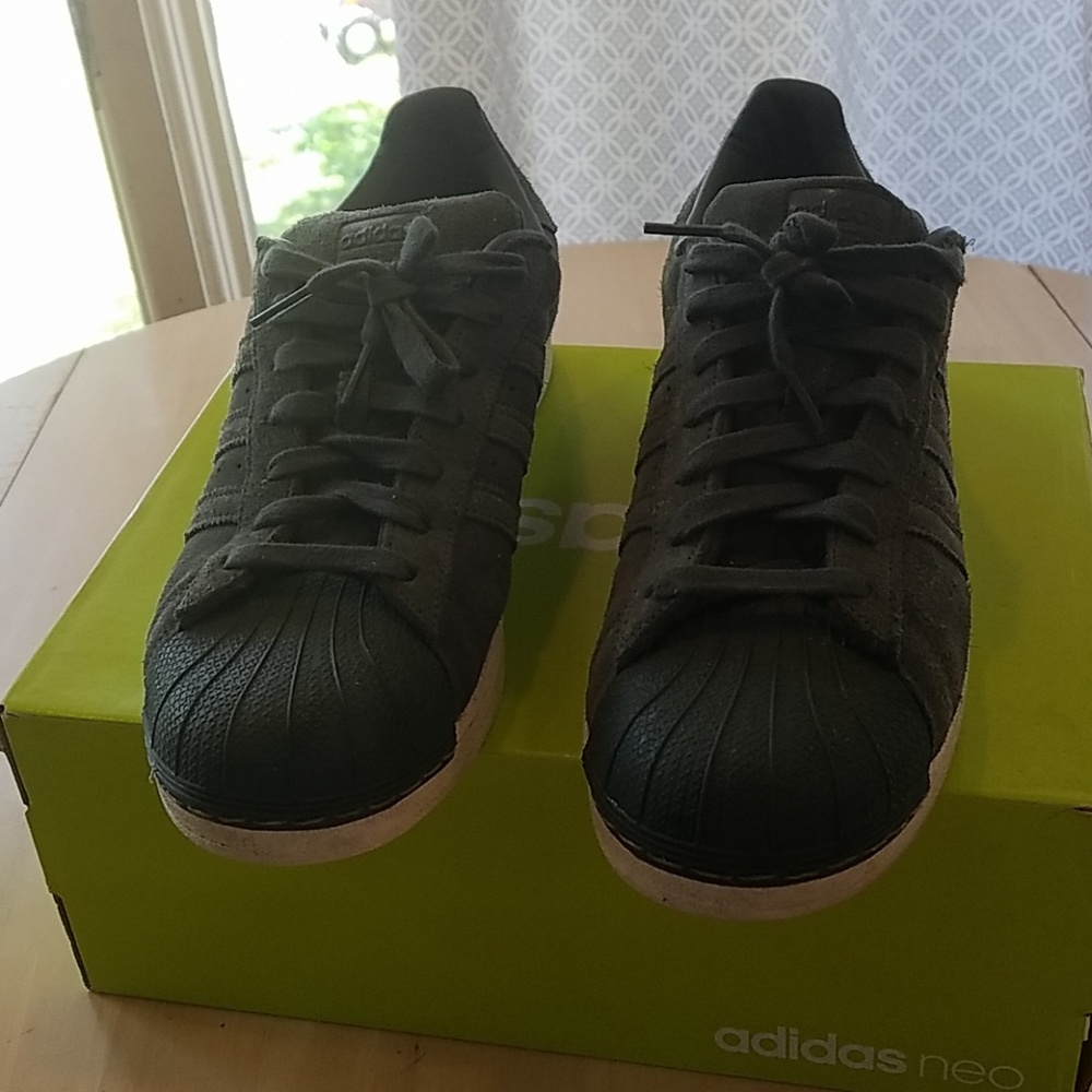Green Adidas shell toes rare